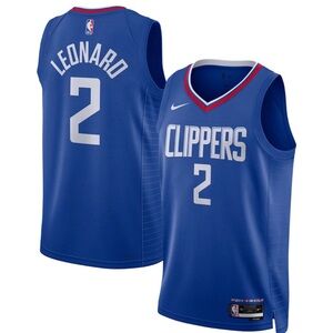 NEW LA Clippers Kawhi Leonard Nike Royal Swingman Jersey - Icon Edition